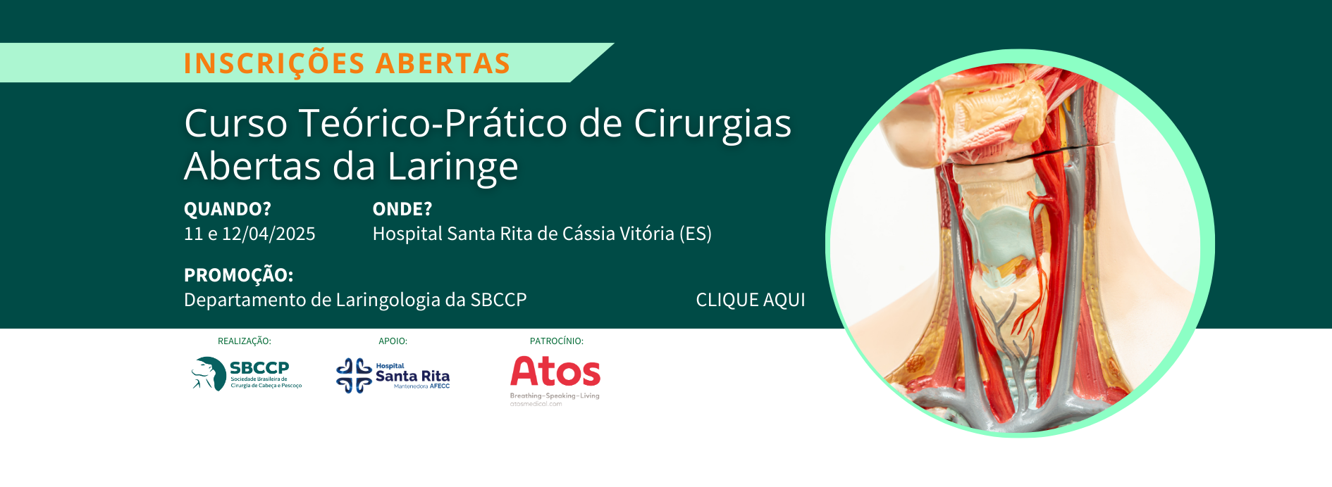 Curso Teórico-Prático de Cirurgias Abertas da Laringe